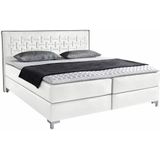 INOSIGN Boxspringbett "Coos", mit besonderer Steppung im Kopfteil, 3 Matratzenarten, 2 Härtegrade