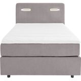 INOSIGN Boxspring Luan Laden, ledverlichting en topmatras, in breedte 120 cm en 180 cm