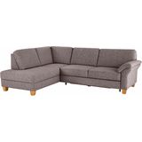 Home affaire Ecksofa "Borkum L-Form", mit Federkern, wahlweise mit Bettfunktion