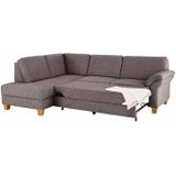 Home affaire Ecksofa "Borkum L-Form", mit Federkern, wahlweise mit Bettfunktion