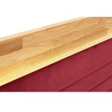 Places of Style Boxspringbett »Cup«, mit LED-Beleuchtung, Massivholzrahmen und Topper, in 2 Härtegraden