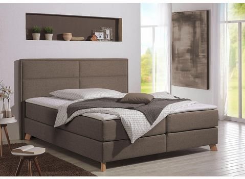 Home affaire Boxspringbett "Caria", in 5 Breiten, 3 Matratzen-Ausführungen, 2 Härtegraden, Topper