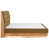 OTTO products Boxspringbett, LED-Beleuchtung, mit zertifizierten, recycelten Bezugsstoffen