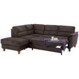 Home affaire Ecksofa "Palmera L-Form", Federkern, wahlweise mit Bettfunktion und mit/ohne Stauraum