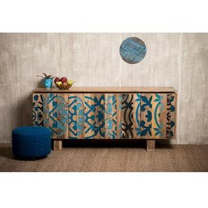 Home affaire Sideboard »Layer«, Kommode mit 4 dekorativen Türen, Breite 177 cm