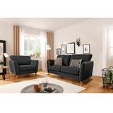 Home affaire 2-Sitzer »MARSEILLE Sofa 170 cm«, mit Massivholzbeinen aus Eiche, verschiedene Bezüge und Farbvarianten