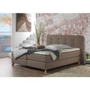 Home affaire Boxspringbett »Cecina«, in 5 Breiten, 3 Ausführungen, 2 Härtegrade, Knopfheftung, Topper