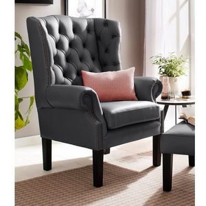 Home affaire Fauteuil BEDFORD met luxueuze capitonnage en gebogen armleuningen