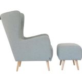Home affaire Sessel Telford auch in Fellimitat, Sessel B/T/H: 77/92/106 cm, wahlweise mit und ohne Hocker, in vielen Bezugsqualitäten, Ohrensessel
