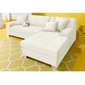 INOSIGN Hoekbank Turah incl. sierkussens, modern doorgestikt, ook in leer naar keuze met slaapfunctie, bedbank, bxdxh: 239x152x75 cm, l-model