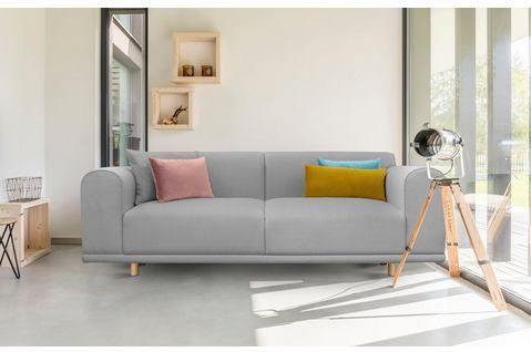 andas 3-Sitzer "Maroon", in skandinavischem Design, mit losen Kissen