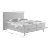andas Boxspringbett "Kiruna", in 4 Breiten, 3 Matratzenarten, bis zu 3 Härtegrade, incl. Topper