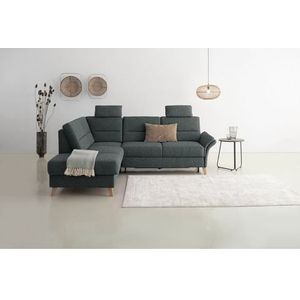 Home affaire Ecksofa "Westerland L-Form", Federkern-Polsterung, wahlweise mit Bettfunktion, Bettkasten