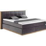 Places of Style Boxspringbett Vinton, aus massiver Eiche, verschiedene Härtegrade (auch H4)