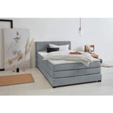 OTTO products Boxspringbett "Peetu", Taschenfederkern-Matratze, in 4 Breiten und 4 Farben, incl. Topper