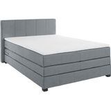 OTTO products Boxspringbett "Peetu", Taschenfederkern-Matratze, in 4 Breiten und 4 Farben, incl. Topper