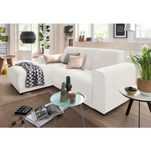 Home affaire Ecksofa "Langeland L-Form", incl. 2 Zierkissen, Recamiere wahlweise links oder rechts