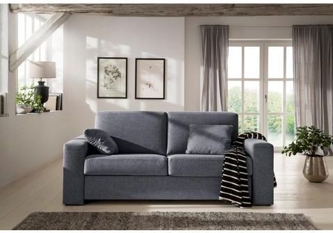 Home affaire Schlafsofa "Roma Matratzenhöhe 14 cm", Dauerschlaffunktion, mit Unterfederung, Lattenrost, Matratze