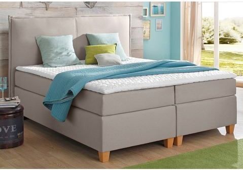 Home affaire Boxspringbett "Houssay", inkl. Topper, 5 Breiten, 2 Härtegraden auch in Überlänge 220 cm