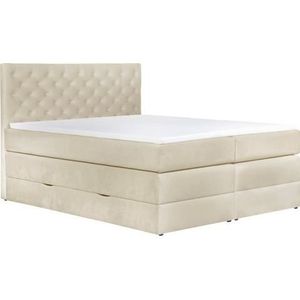 Leonique Boxspring Jahvis incl. topmatras en bedkist, in 4 breedten, 3 hardheden