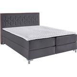 INOSIGN Boxspringbett "Coos", mit besonderer Steppung im Kopfteil, 3 Matratzenarten, 2 Härtegrade