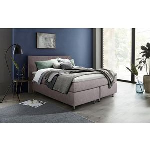 INOSIGN Boxspringbett »Zahara«, inkl. Topper, besonderes Highlight: aufgenähten Jeanstaschen - Optik