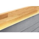 Places of Style Boxspringbett »Cup«, mit LED-Beleuchtung, Massivholzrahmen und Topper, in 2 Härtegraden