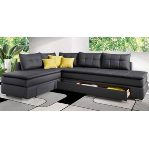 INOSIGN Ecksofa "Night & Day L-Form mit Dauer-Schlaffunktion ohne Armlehnen", mit Boxspring-Bettfunktion 180x200 cm und Bettkasten, Dauerschläfer