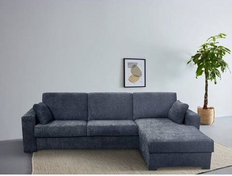 Home affaire Ecksofa Roma "L" Dauerschlaffunktion, mit Unterfederung, Matratzenhöhe 14cm, Liegemaße ca 163x198 cm, L-Form