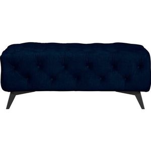 Leonique Hocker Glynis luxueuze capitonnage, moderne chesterfield look, kleur van de poten ter keuze