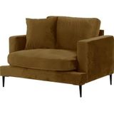 Leonique Sessel "Cozy Loungesessel, Designersessel, Maße B/T/H: 91/97/80 cm", mit Metallbeinen und Zierkissen