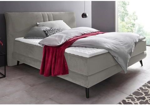 Places of Style Boxspringbett "Skien", incl. Kaltschaumtopper, 2 Härtegrade, 3 Ausführungen