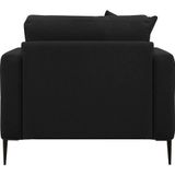 Leonique Sessel "Cozy Loungesessel, Designersessel, Maße B/T/H: 91/97/80 cm", mit Metallbeinen und Zierkissen