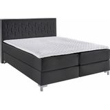 INOSIGN Boxspringbett "Coos", mit besonderer Steppung im Kopfteil, 3 Matratzenarten, 2 Härtegrade