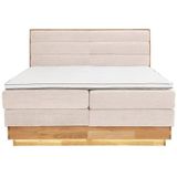 OTTO products Boxspringbett, LED-Beleuchtung, mit zertifizierten, recycelten Bezugsstoffen
