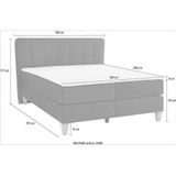 Home affaire Boxspringbett "Ascola", incl. Topper, 5, Breiten, 3 Ausführungen, 2 Härtegrade