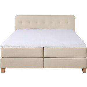 Home affaire Boxspringbett "Fargo", inkl. Topper, in 3 Matratzenarten, in Samt- oder Strukturstoff