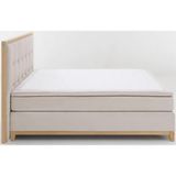 Home affaire Boxspringbett »Sonja«, mit Steppung im Kopfteil und Holzrahmen, inklusive Topper