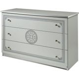 INOSIGN Schubkastenkommode Greta, aus FSC-zertifiziertem Holzwerkstoff mit Dekor im Klassikstil (Maße (B/T/H): 113/42/73,5 cm), mit 3 Schubladen, soft-close-Funktion, Made in Italy