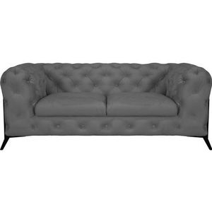 Leonique Chesterfield-Sofa "Amaury", aufwändige Knopfheftung, moderne Chesterfield Optik, Fußfarbe wählbar