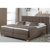 Home affaire Boxspringbett "Moulay", inkl. Topper, in Überlänge 220 cm, 3 Härtegrade, auch in H4