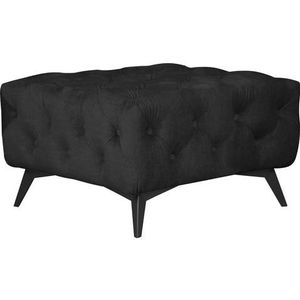 Leonique Polsterhocker »Glynis«, aufwändige Knopfheftung, moderne Chesterfield Optik, Fußfarbe wählbar