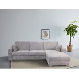 Home affaire Ecksofa "Roma "M" Matratzenhöhe 14 cm, Dauerschlaffunktion, mit Unterfederung,", Liegemaße ca 143x198 cm, L-Form