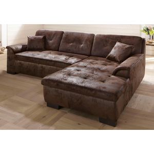 Home affaire Ecksofa Bergen, wahlweise mit Bettfunktion L-Form