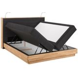 Home affaire Boxspringbett "Cavan", Eiche, inkl. Bettkasten & Topper, verschiedene Härtegrade (auch H4)