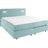 INOSIGN Boxspring Luan Laden, ledverlichting en topmatras, in breedte 120 cm en 180 cm