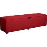 Places of Style Hockerbank "Knobbed", Hockerbank mit Stauraum, Breite 120 cm und 160 cm