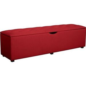 Places of Style Hockerbank "Knobbed", Hockerbank mit Stauraum, Breite 120 cm und 160 cm