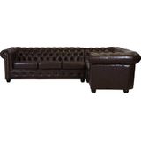 Home affaire Chesterfield-Sofa "Rysum L-Form", Chesterfield-Optik, langer Schenkel links oder rechts