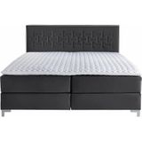 INOSIGN Boxspringbett "Coos", mit besonderer Steppung im Kopfteil, 3 Matratzenarten, 2 Härtegrade
